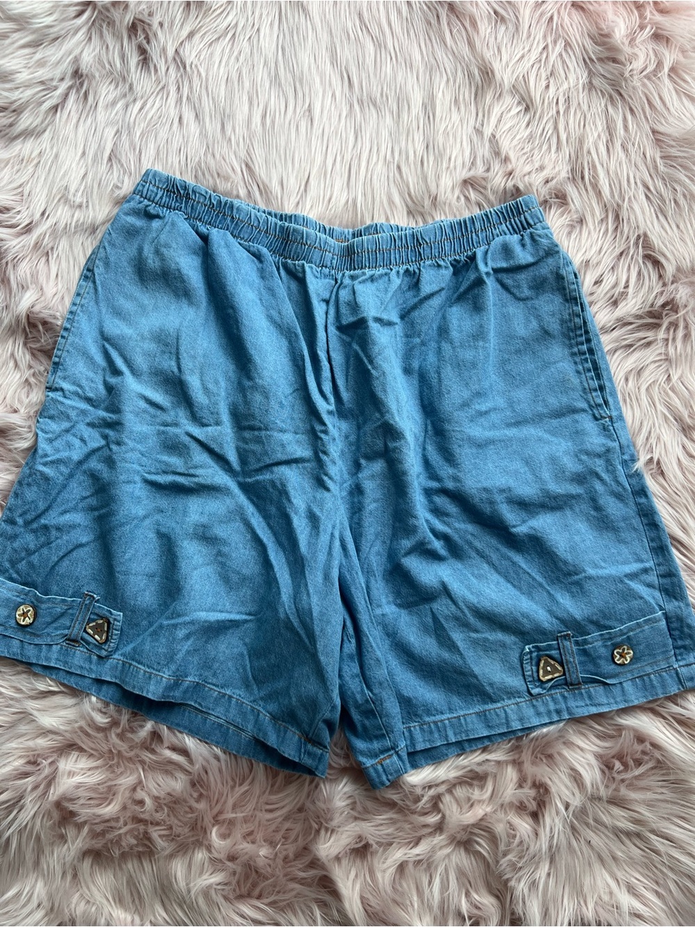 Silhouette Blue Jean Shorts Plus Size 1X